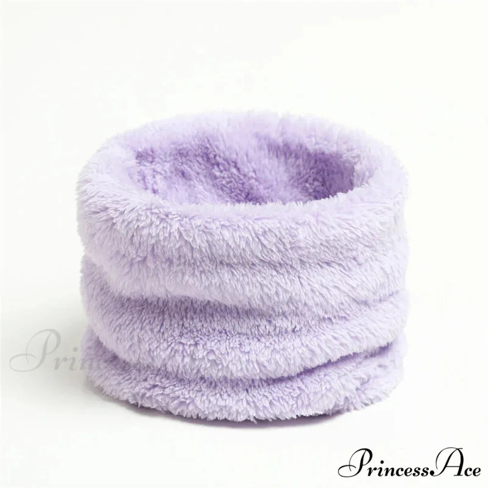 Cashmere Warm Color Ring Plush Thick Outdoor Sports Neckerchief Muffler Scarf