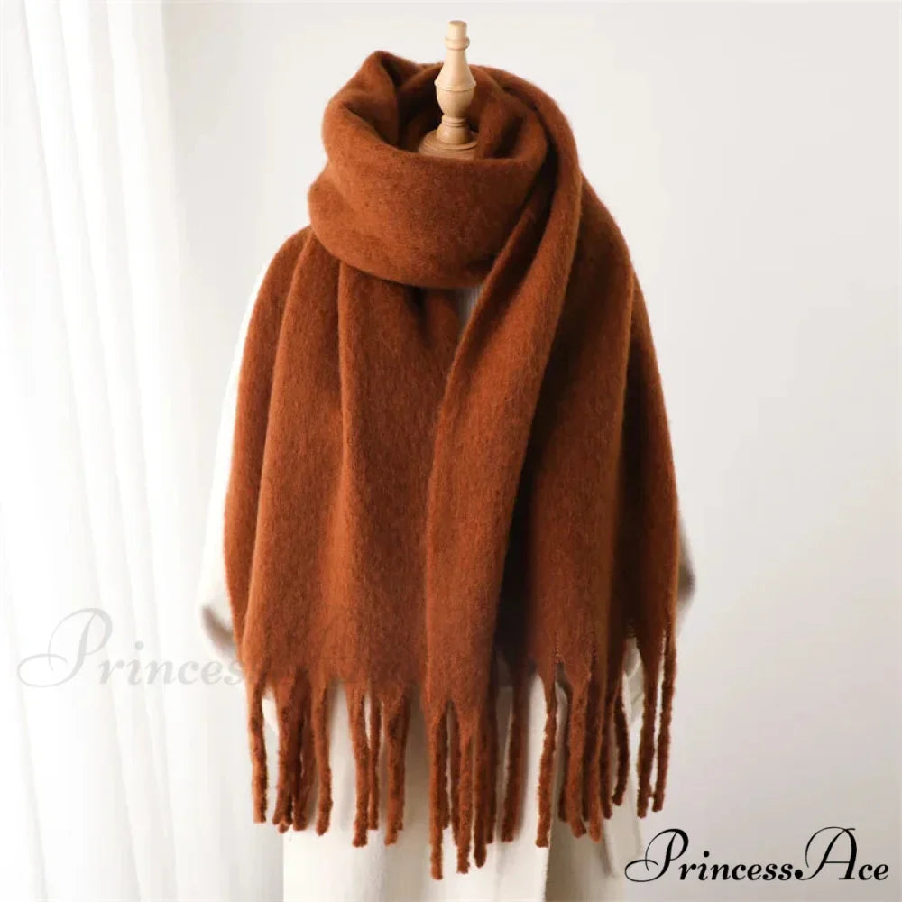 Cashmere Winter Pashmina Blanket Wrap - Thick and Soft Scarf