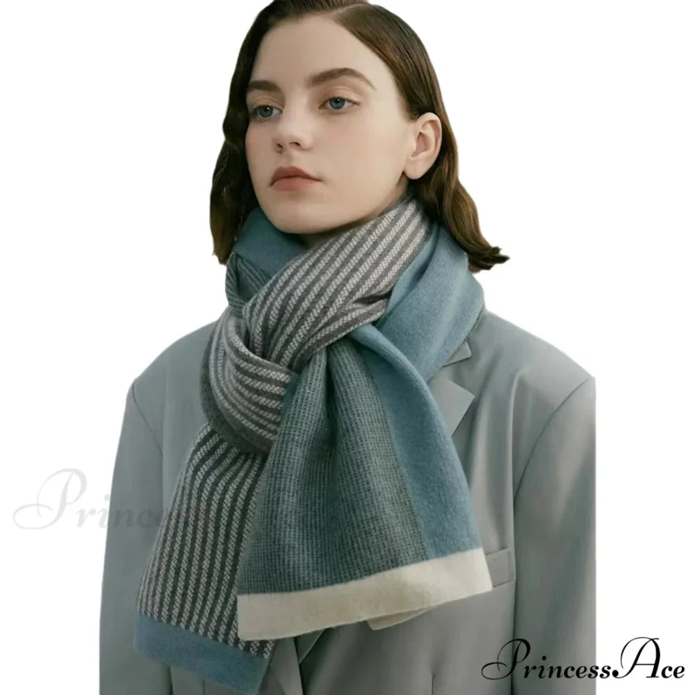 Cashmere Winter Scarf for Women - Designer Knit Warmth