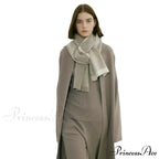Cashmere Winter Scarf for Women - Designer Knit Warmth