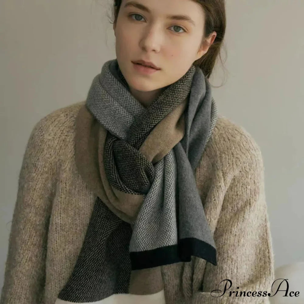 Cashmere Winter Scarf for Women - Designer Knit Warmth