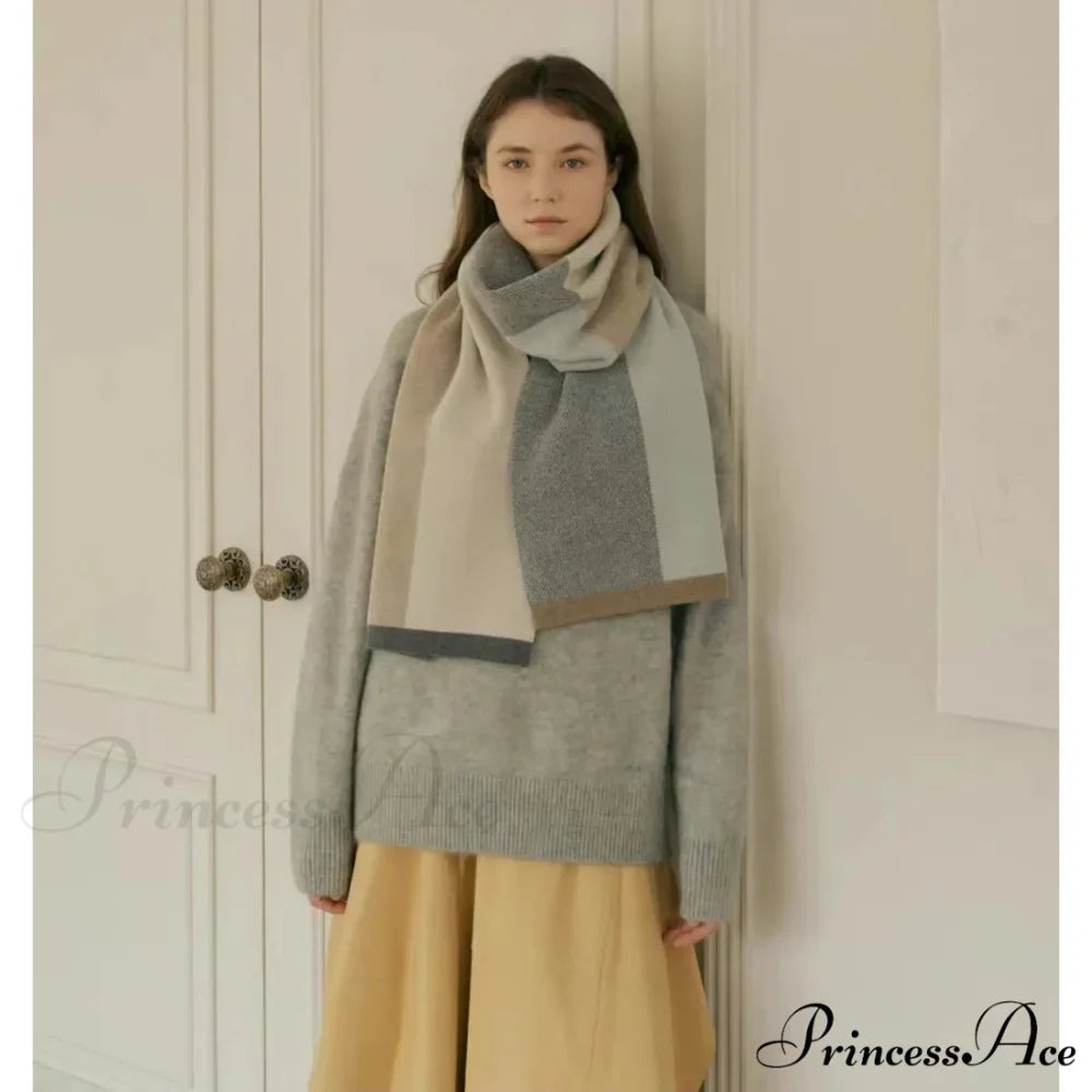 Cashmere Winter Scarf for Women - Designer Knit Warmth