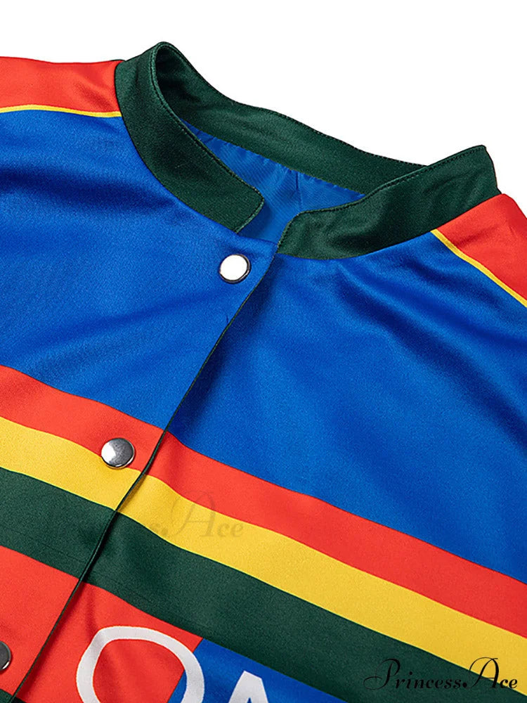 Casual Color Graceful Block Denim Coat