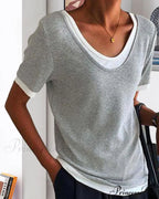 Casual Color Solid T-shirts