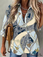 Casual Daily Floral Print Blouse