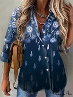 Casual Daily Floral Print Blouse