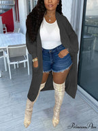 Casual High Waist Slip Modern Wide Leg Pants - White