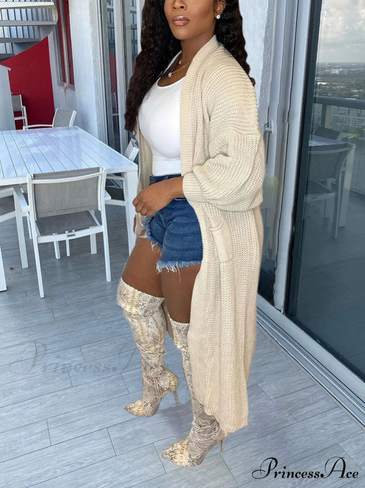 Casual High Waist Slip Modern Wide Leg Pants - White