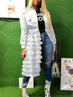 Casual Patchwork Graceful Plaid Long Shirts