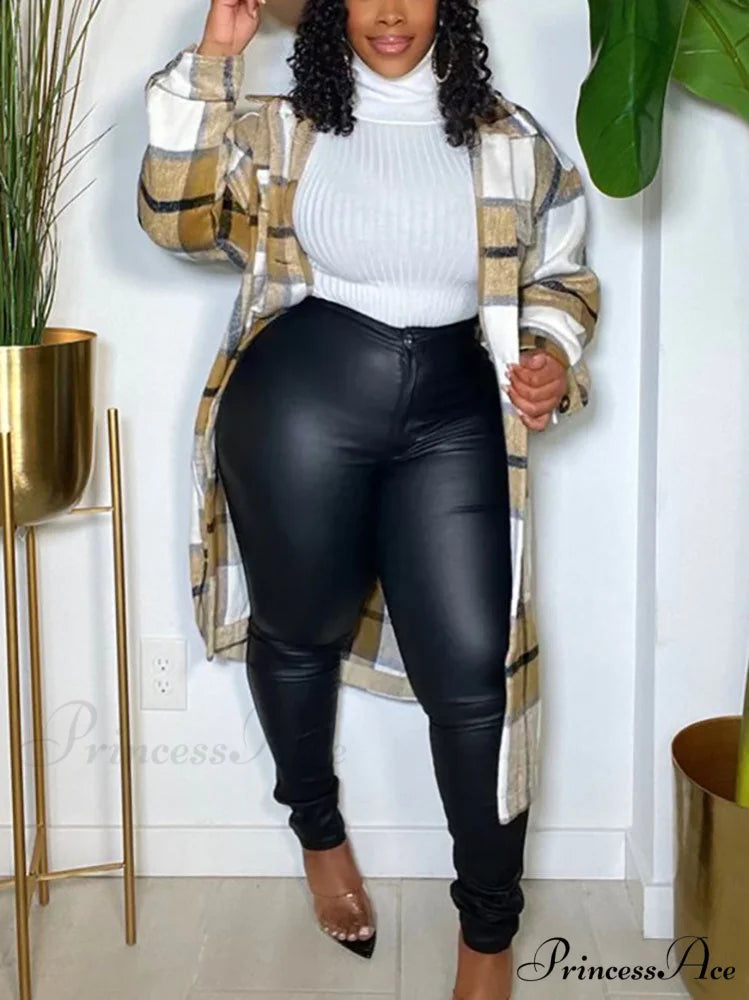 Casual Plaid Graceful Printed Shirt