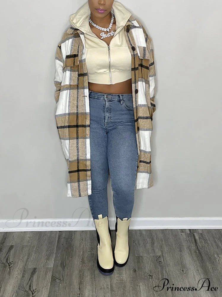 Casual Plaid Graceful Printed Shirt