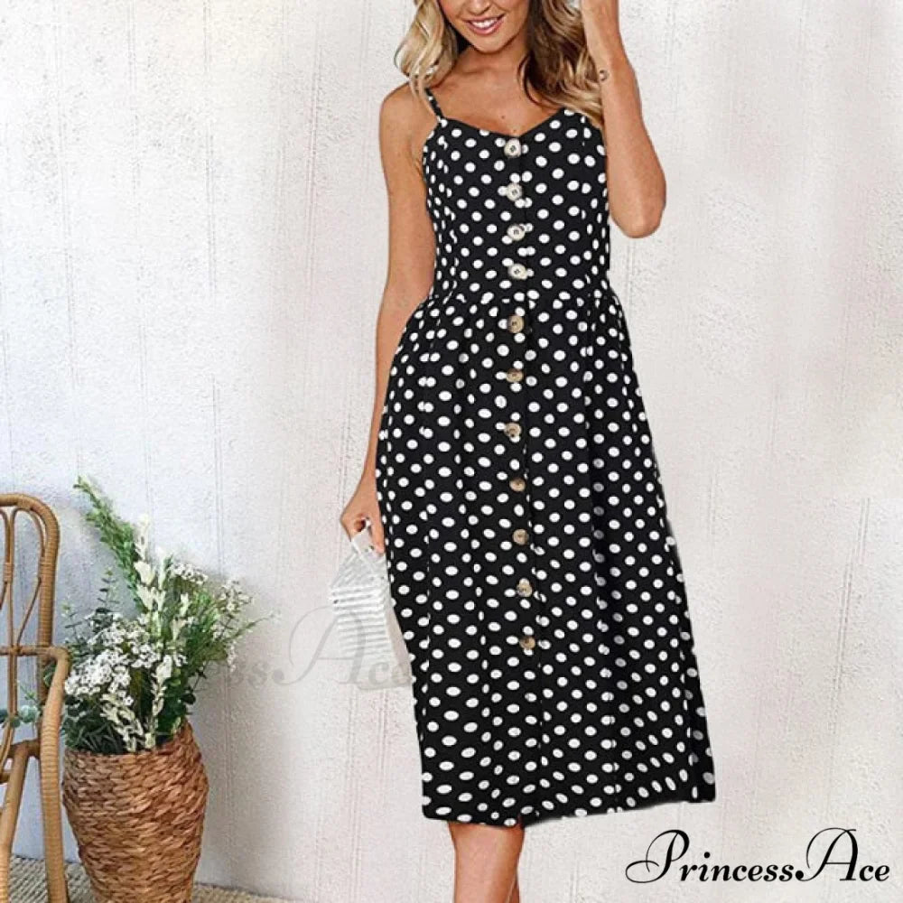 Casual Print Beach Dress