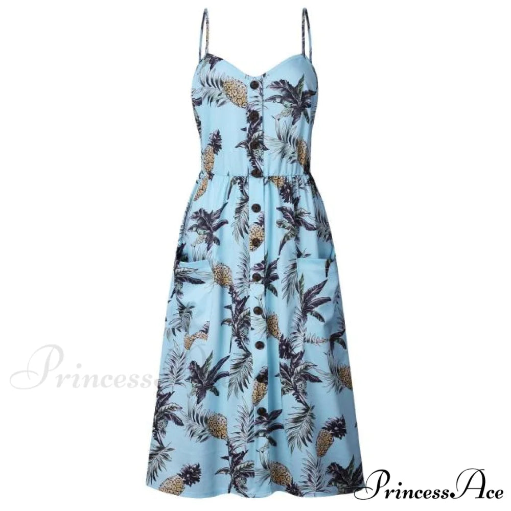 Casual Print Beach Dress