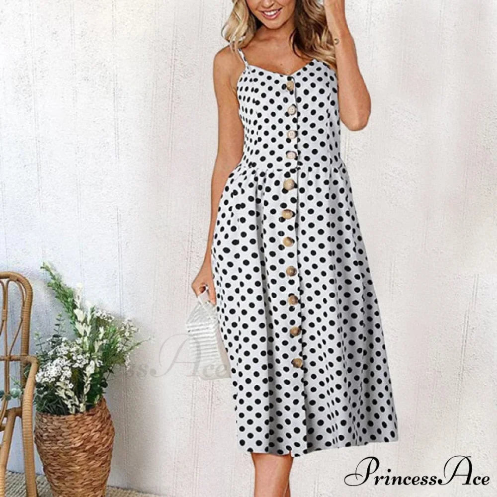 Casual Print Beach Dress