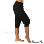 Casual Solid Color Low Rise Capri Pants