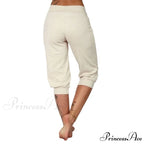 Casual Solid Color Low Rise Capri Pants