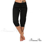 Casual Solid Color Low Rise Capri Pants