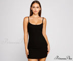 Casual Staple Ribbed Charming Knit Mini Dress