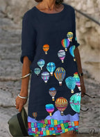 Casual Vintage All-match Plus Size Beach Dresses