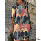 Casual Vintage All-match Plus Size Beach Dresses