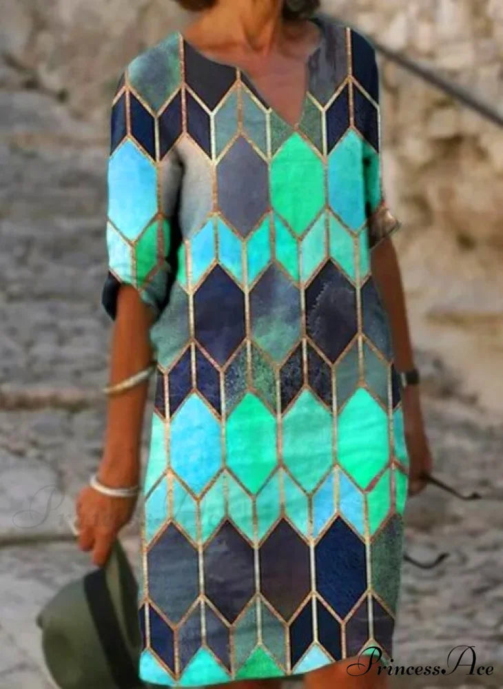 Casual Vintage All-match Plus Size Beach Dresses