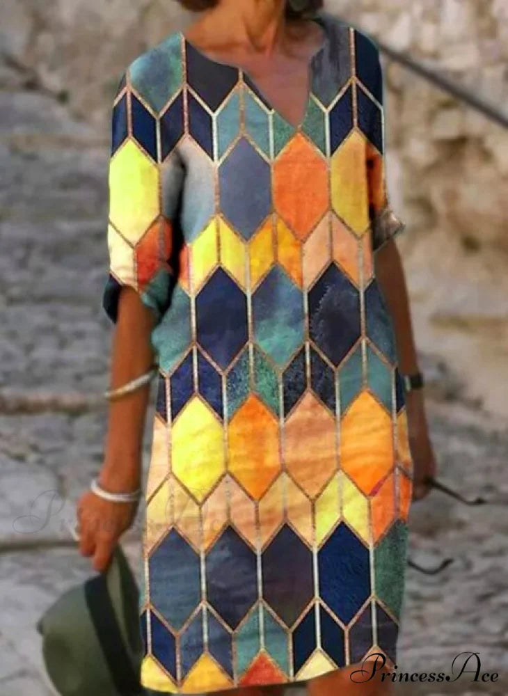 Casual Vintage All-match Plus Size Beach Dresses