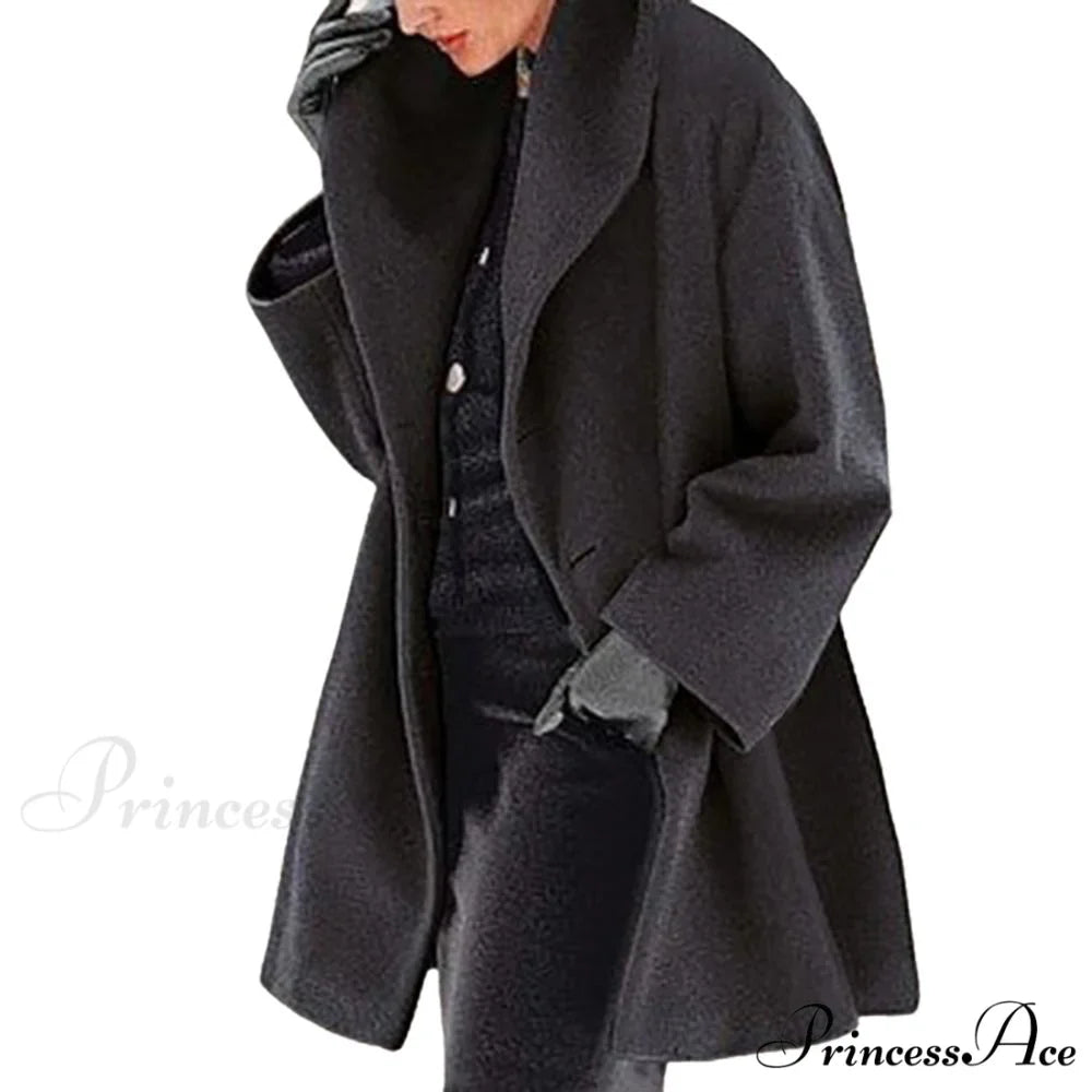Casual Woolen long Overcoat