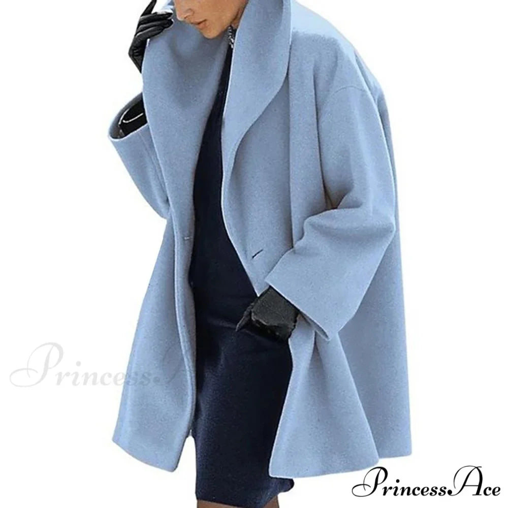 Casual Woolen long Overcoat