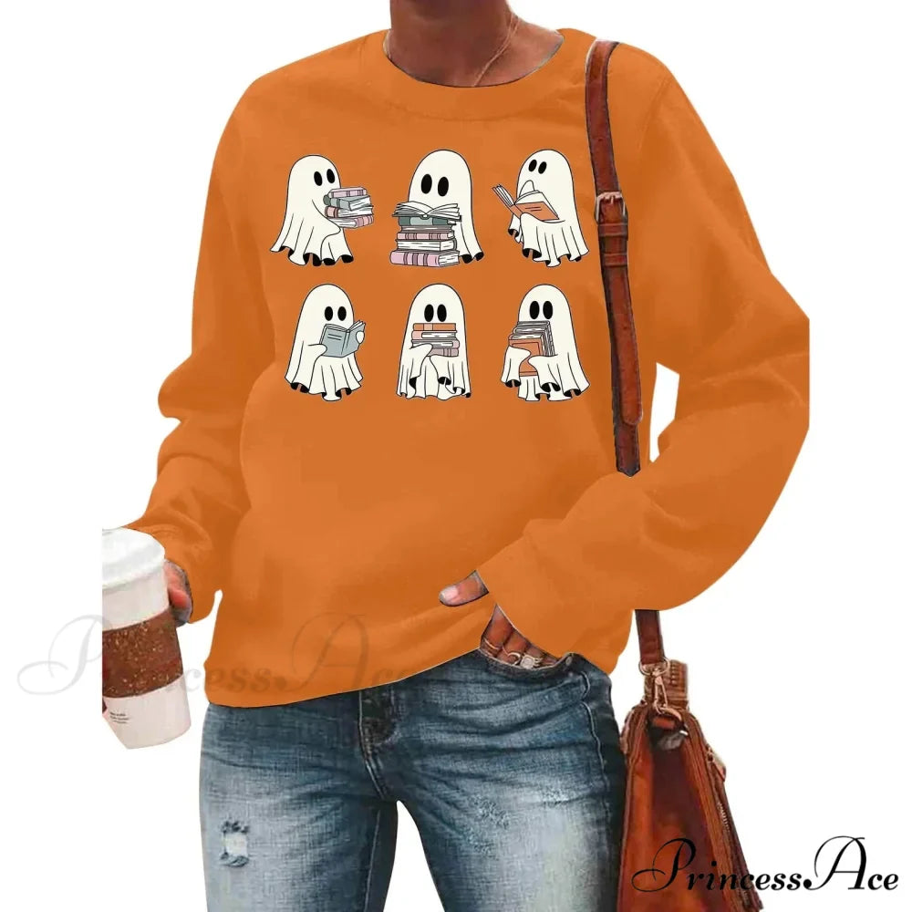 Casual Y2K Graphic Fun Cute Reading Hoodie