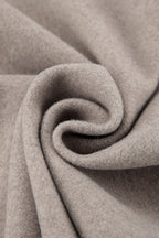 Vintage Brown V-Neck Wool Coat