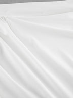 Puff Sleeve Stand Collar White Blouse