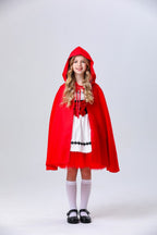 Little Red Hood Outfit Kid Halloween