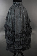 Gothic Lace Trim Halloween Skirt