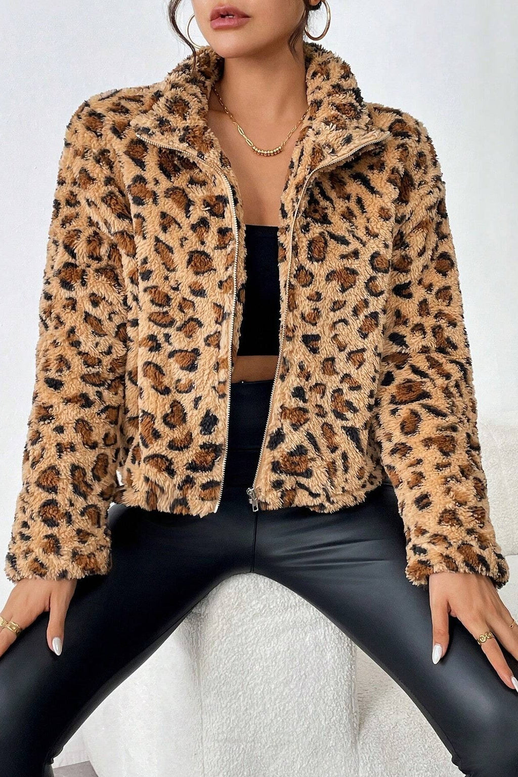 Reversible Fleece Casual Cardigan Coat