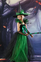 Witch Tutu Dress Kid Halloween Costume