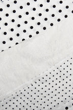 Polka Dot Lace Asymmetrical Maxi Skirt