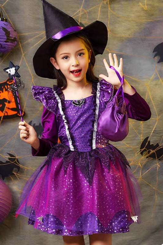 Witch Princess Dress Kid Halloween Costume