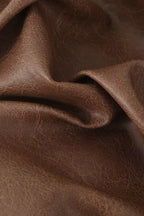 Brown Vintage Faux Leather Coat