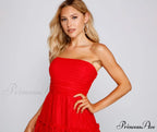 Cecilla Formal Pleated Charming Tulle Party Dress