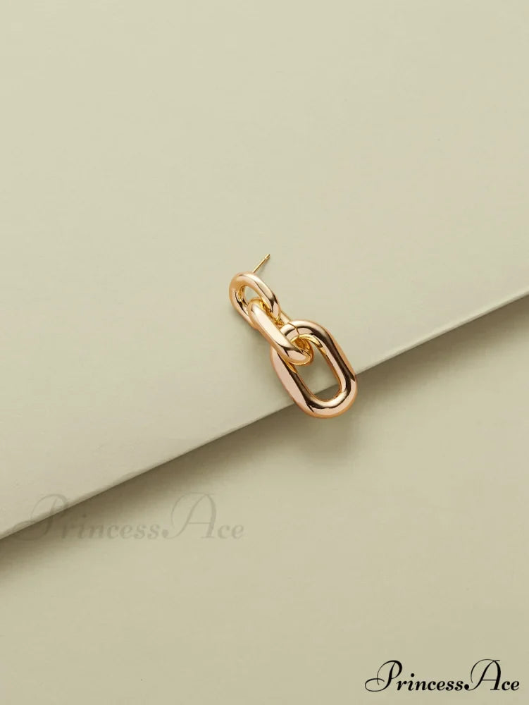 Chain Design Drop Earrings