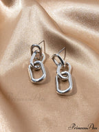 Chain Design Drop Earrings