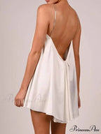 Chain Suspenders Hollow Petite Dress