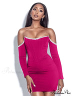 Chains Vestidos Party Black Bandage Dress