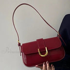 Changeable Band Patent Leather Satchel Bag