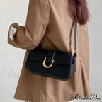 Changeable Band Patent Leather Satchel Bag