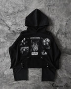 Character Graphic Dark Hoodie