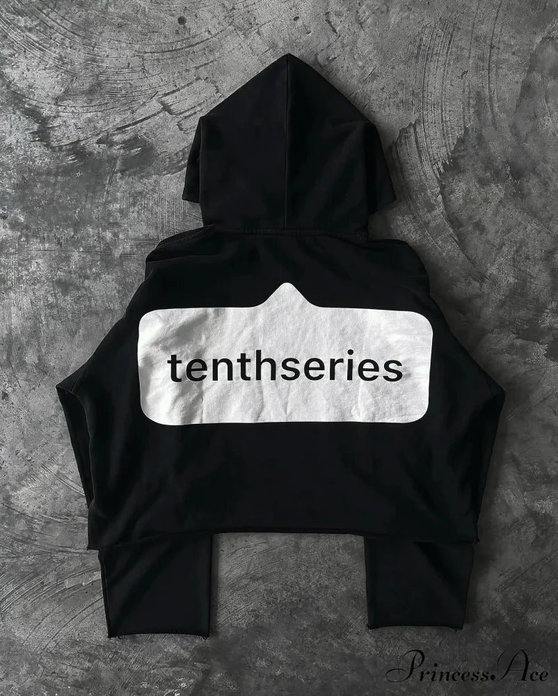 Character Graphic Dark Hoodie