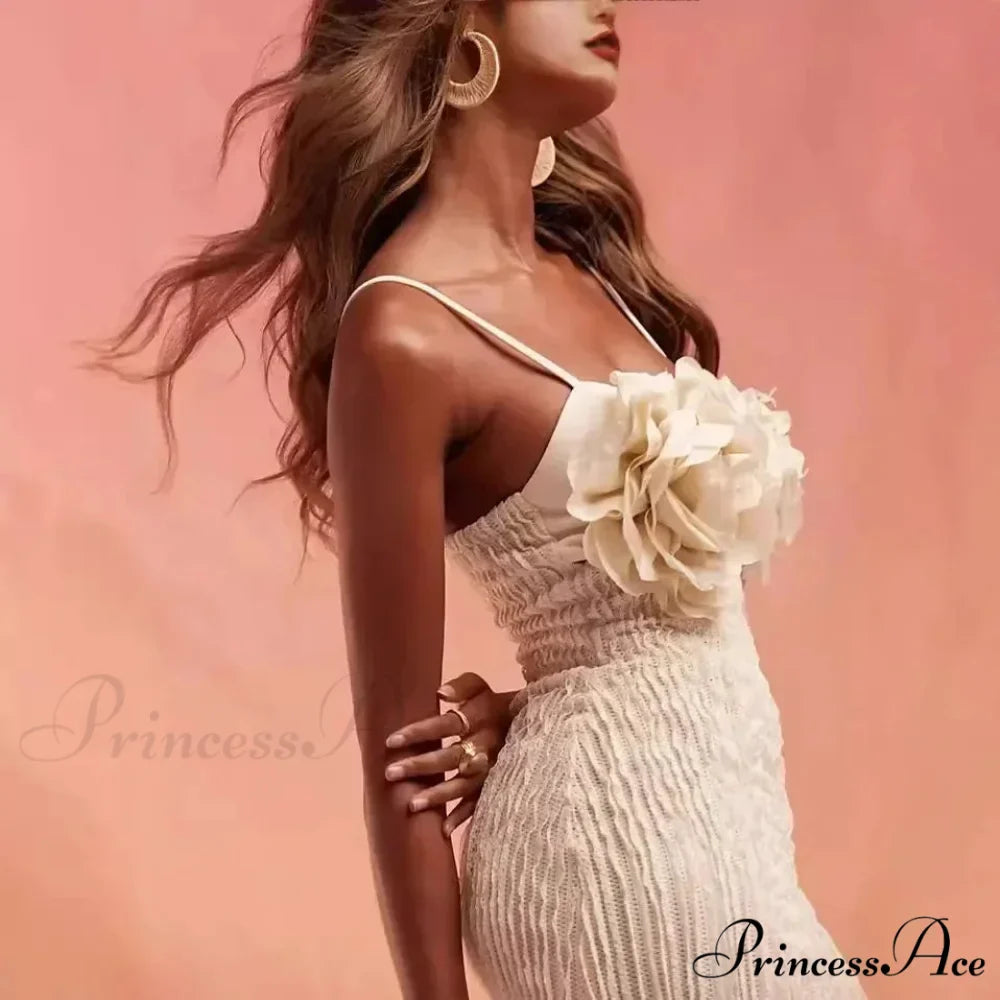 Charming and Seductive Flower Camisole Flower Dress