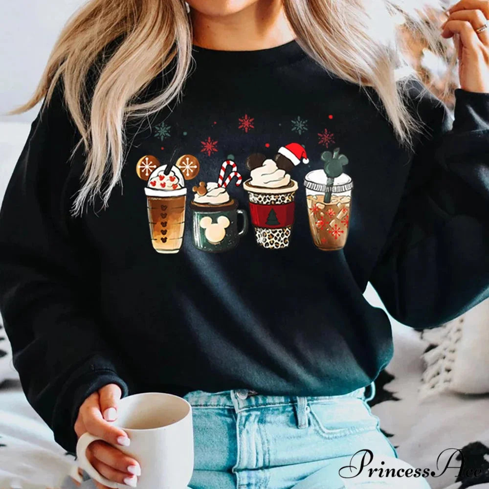 Charming Gingerbread Coffee Magic Kingdom Christmas Hoodie