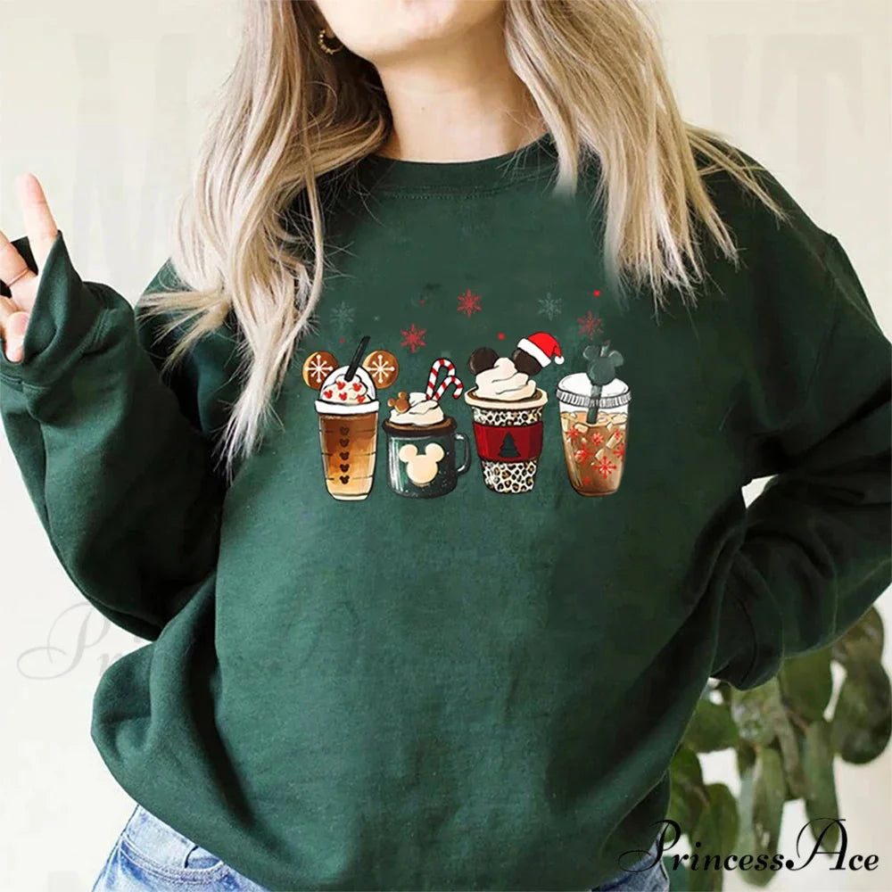 Charming Gingerbread Coffee Magic Kingdom Christmas Hoodie